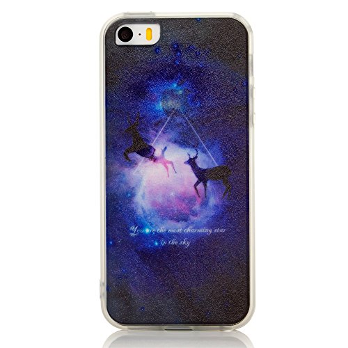 Iphone 6 Plus 6s Plus Case Heavy Duty Durable Semi Transparent TPU Bumper Back Cover Deers