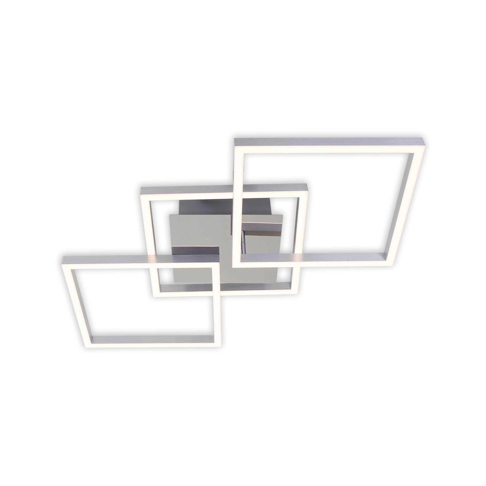 BRILONER Leuchten LED Swivel-Mounted Ceiling Light, dimmable Ceiling Light, 36 watt, 2,600 lumens, 3,000 Kelvin, Silver Chrome Coloured