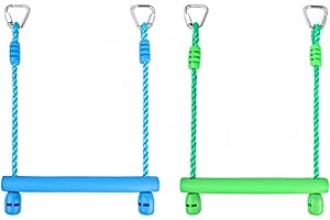 Ymeibe Kids Ninja Monkey Bars 2 Packs for Slackline Accessories for Slackline Obstacle Course for Backyard Attachments to Most Any Home Playground Equipment Sets