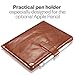 KAVAJ iPad Case 2018/2017 Leather Cover London for Apple iPad 6th & 5th Gen. Cognac Genuine Cowhide Leather with Pencil Holder Built-in Stand Auto Wake/Sleep Function Slim Fit Smart Folio iPad 9 7