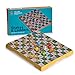 Yellow Mountain Imports Magnetic Snakes and Ladders Board Game Set - 9.7 Inches ?- Portable, Folding & Travel Perfect