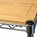 Seville Classics Bakers Rack Kitchen Workstation with Rubber Wood Top