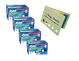 Expo Low Odor Chisel Tip Dry Erase Markers with Five Color Bright Flag Set, One Dozen of Each Color - Black, Red, Blue, Green (Pack of 48)
