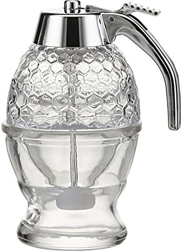 Cookbuyer Handmade Glass Non Drip Honey Dispenser, 200ml/6.6 floz CB-HP-000001