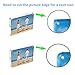 NIUBEE Clear Acrylic Photo Frame Gift Box Package, Double Sided Magnetic Acrylic Block Picture Frames, Frameless Desktop Postcard Display(Round) (3.5x5 inch)