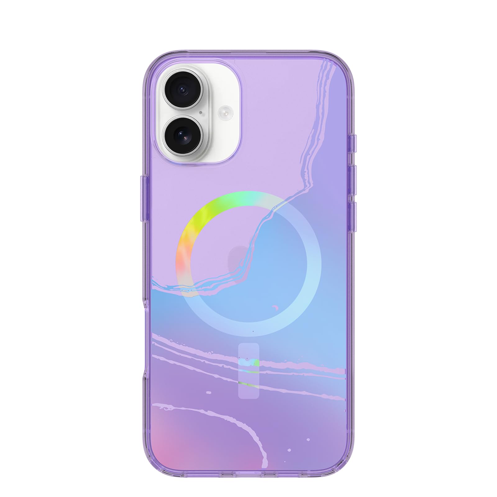 OtterBox iPhone 16 Plus Symmetry Series Clear Case - Galactic Dreaming Purple Image