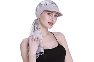 FOCUSCARE Newsboy Cap for Women Chemo Headwear with Scarfs Hair Loss Available All Year