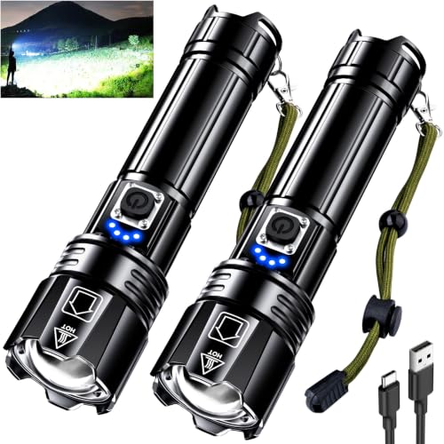AKNEAR Rechargeable LED Flashlight Lumens Bright