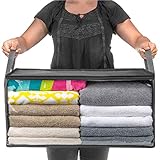 Shonlinen Foldable Storage Bag Home Clothes Dustproof Moisture-Proof Storage Box Drawer Organizers Gray
