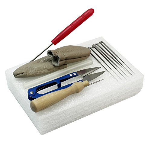 Refaxi®Needle Felting Starter Kit Wool Felt Tools Mat + Scissors + Needle Craft Kit