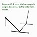 Zupapa Hammock with Stand 2 Person, Upgraded Steel Hammock Frame and Polycotton Hammock, 550LBS Capacity for Indoor Outdoor Use