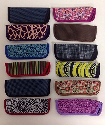 Wholesale Lot- 10 Foster Grant Reading Glasses Slim Soft Sleeve Cases New Assorted