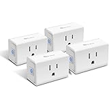 Kasa Smart Plug Mini 15A, Smart Home Wi-Fi Outlet Works with Alexa, Google Home & IFTTT, No Hub Required, UL Certified, 2.4G 