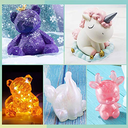 5 LETS+RESIN+Silicone+Unicorn+Handmade