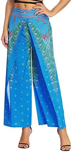 Prettyard Women Girl Super Soft High Waist Loose Lounge Pant Wide Leg Pant Skirt