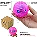 CHLEBEM Interactive Puppy Toys Ball for Small Medium Dogs - Chew Teething Teeth Cleaning Treat Food Dispensing Tough Durable Rubber Pet Ball (Pink)