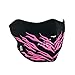 ZANheadgear Neoprene Half Face Mask, Pink Flames