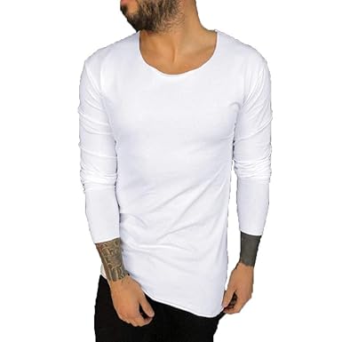t shirt long fit uomo