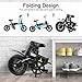 Dohiker Electric Bike Folding Bicycle 14 inch 250W Motor Max 16 mph with LED Headlight Built in USB Portthumb 3