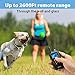 Allenker Shock Collar for Dogs, Dog Shock Collar with Remote Up To 2600Ft Range 100% Waterproof With Beep Vibration Static Shock – 0~16 Levels Adjustable Dog Training Collar with Remotethumb 2