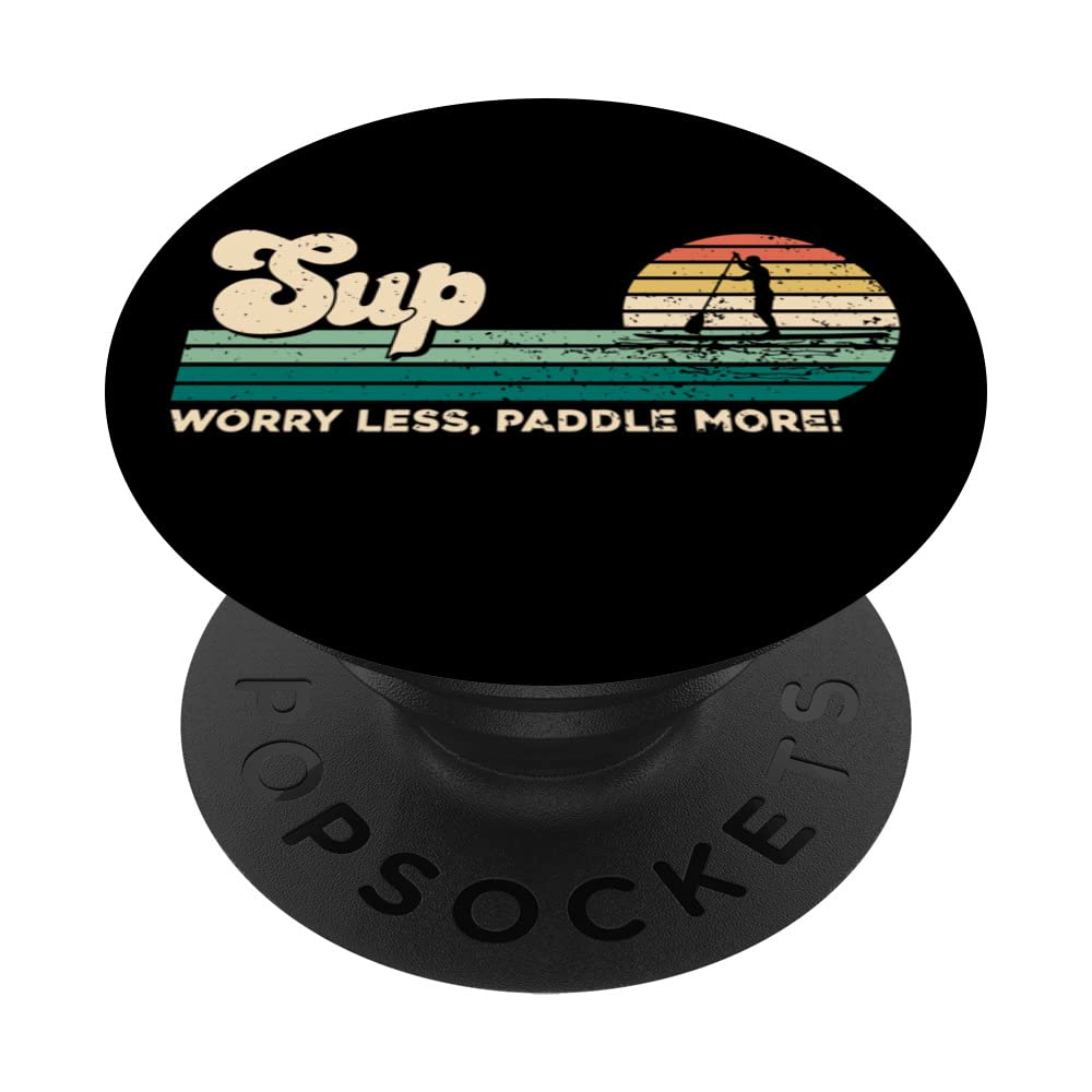 Funny Stand-Up Paddle Board Water Sports - Men Woman SUP PopSockets Swappable PopGrip