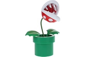 Super Mario Brothers Officially Licensed Mini Piranha Plant Posable Lamp, Gamers Room Decor and Gift for Boys and Girls, Movie Fans Collectible Night Light | Paladone