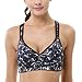 CharmLeaks Womens Sports Bra Padded Womens Sports Bra Yoga Sports Bras Sports Bra Padded, Medium, Black
