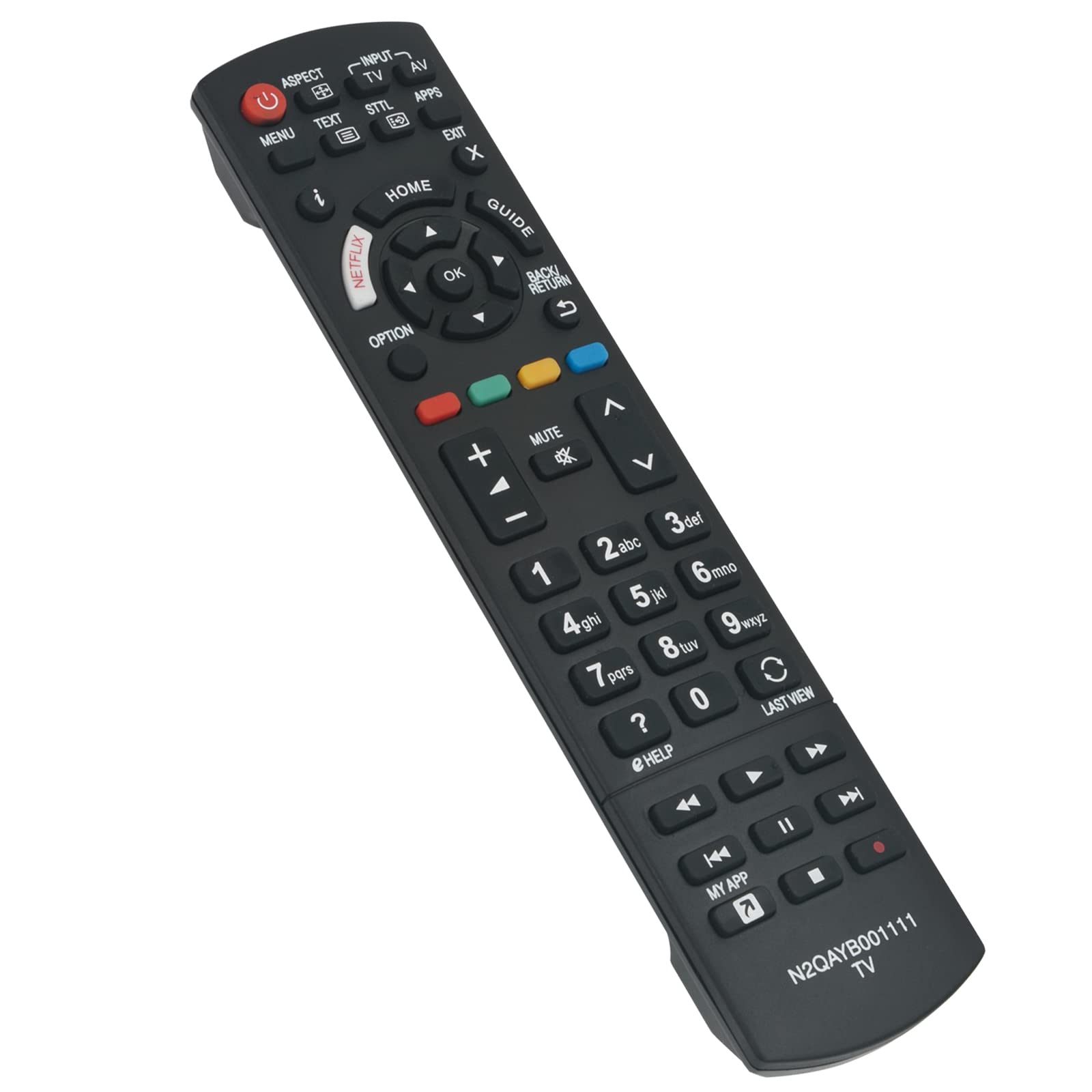 N2QAYB001111 Replacement Remote Fit for Panasonic LED TV TX-40EX600B TX-40EX600E TX-40EX603 TX-40EX603E TX-40EX620E TX-40EX633E TX-40EXW604 TX-43EXW604 TX-49EX580B TX-49EX600B TX-49EX600E