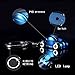 Keychain Flashlight, Jobon Zinc Alloy Car Key Chain with LED Light, Key Rings for Men, Women, Car Decorations, Perfect Christmas Gifts (Blue)