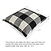 Black White Checkers Plaids Throw Pillow Case Sham Decor Cushion Covers Square 18x18 Inch Linen 2pcs