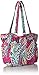 Vera Bradley Women's Cotton Glenna Satchel Purse, Wildflower Paisley, One Size