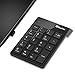 USB Numeric Keypad, BonyTek 19 Keys Numpad, USB Wireless Number Pad with 2.4G Mini USB Numeric Receiver for Laptop Desktop PC Notebook (Upgraded Version) - Black