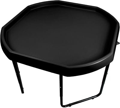 Easy Shopping Black Mixing Tray with Stand 100cm Large Plastic Toy Tray