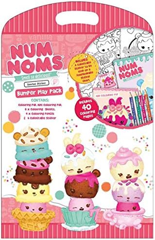 Num Noms Bumper Play Pack - Colouring Pad , Pencils and Sheets