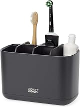 Joseph Joseph Easy-Store Toothbrush Holder Caddy Large Matt Black
