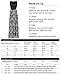 Zattcas Womens Summer Contrast Sleeveless Tank Top Floral Print Maxi Dress Black White Small