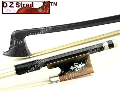 D Z Strad Violin Bow - Model 601 - Carbon Fiber Bow with Ox Horn Fleur-de-Lis Frog