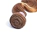 Aigemei Peruvian Virgin Hair Body Wave Honey Blonde 1 Bundle 100% Unprocessed Body Wavy Human Hair Extensions(10 Inch,Honey Blonde Color 27)