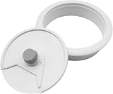 ALLY-MAGIC Desk Grommets 60 mm 2.36 in White 2 Pack Cord Hole Cover view 4