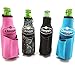 Chuggie Beer Bottle with Two Pockets, Holds Phone, Keys and Accesories, 3mm Neoprene (4 Pack)