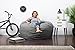 Big Joe Fuf Foam Filled Bean Bag, Large, Gray Union