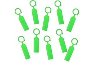 MHY 200 Pcs Thick Plastic Plant Labels - Garden Waterproof Plant Tree Tags - 4.3 inch Color Hanging Plant Markers for Plants, Potted Plants, Nurseries, Trees，Gardening (Green)