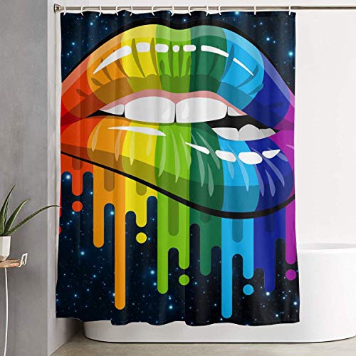 Ikejsne Shower Curtain Liner With Hooks Extra Long Lgbt Gay