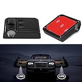 Benkesr Wireless Door Logo lamp for Nissan Wireless Universal Car Projection LED Projector Door Shadow Logo Light Welcome Lamps Courtesy Lights Kit Magnet Sensor(for Nissan)