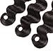 Grand Nature 9A Unprocessed Brazilian Virgin Remy Human Hair Extensions Body Wave Bundles Deal Natural Black Color Can Be Dyed Bleached (With Lace Closure)