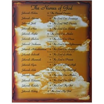 Amazon Com Mountain High Crafts Who He Is Names Of God Poster