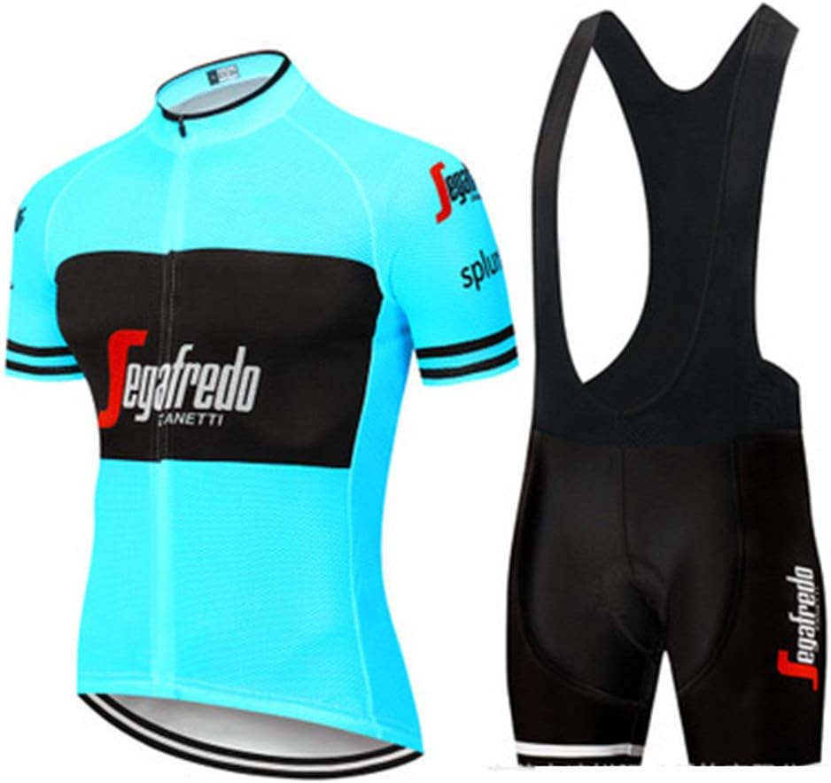 YDJGY Cycling Jersey Short Sleeve Set, Summer Men's Quick Dry Breathable Mountain Bike Clothes Set