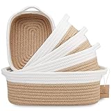 NaturalCozy 5-Piece Rectangle Storage Basket