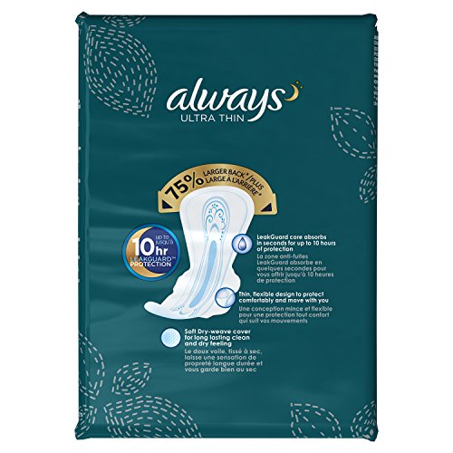 Always Ultra Thin Extra Heavy Overnight Pads - 34 CT