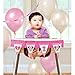 Minnie Mouse First Birthday Fun To Be One 1st Birthday Party Supplies Decoration Pack Includes: Swirl Decorations, Baby Bib, Birthday Candles, Balloons, High Chair Decoration Kit, and Birthday Pin